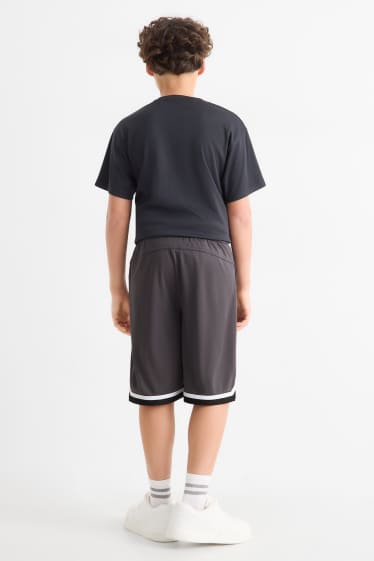 Děti - chlapci - Bermudy - tmavošedá