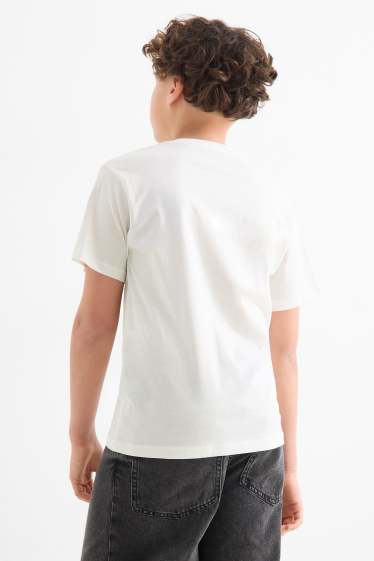 Kinder Jungen - Multipack 2er - Fußballschuh und Controller - Kurzarmshirt - weiss / schwarz