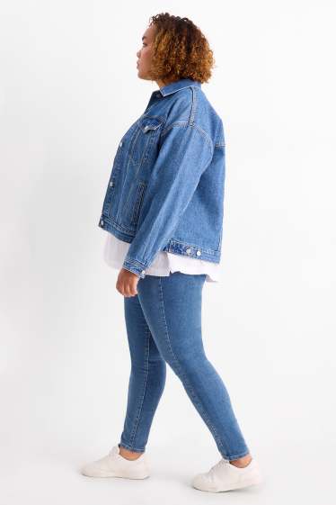 Dámské - Jegging jeans - high waist - modrá