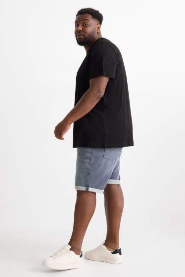 Heren - Korte spijkerbroek - Flex jog denim - LYCRA® - donkergrijs