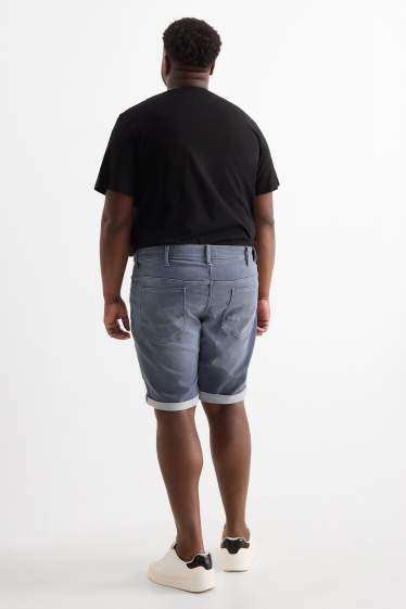 Heren - Korte spijkerbroek - Flex jog denim - LYCRA® - donkergrijs