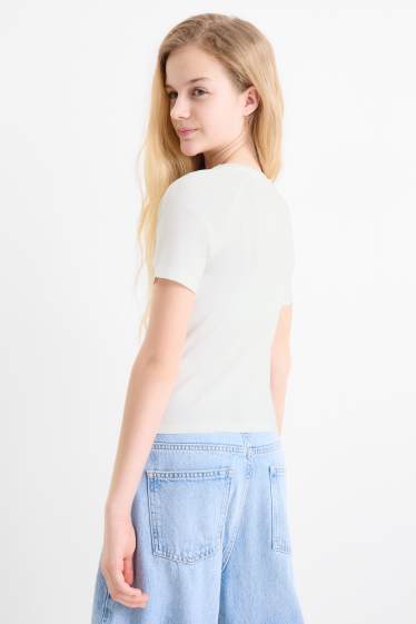 Bambine - Stella - t-shirt - bianco