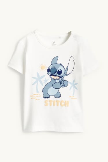 Baby: jongens - Lilo & Stitch - babypyjama - 2-delig - wit
