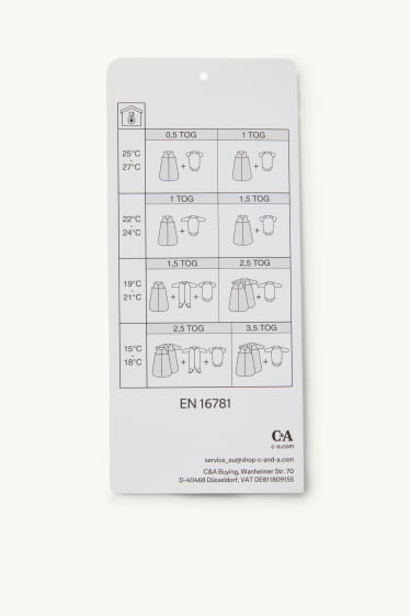 Baby Boys - Marine animals - baby sleeping bag - 6-18 months - white