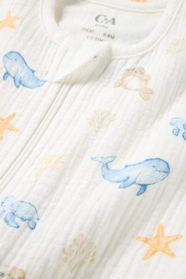 Baby Boys - Marine animals - baby sleeping bag - 6-18 months - white