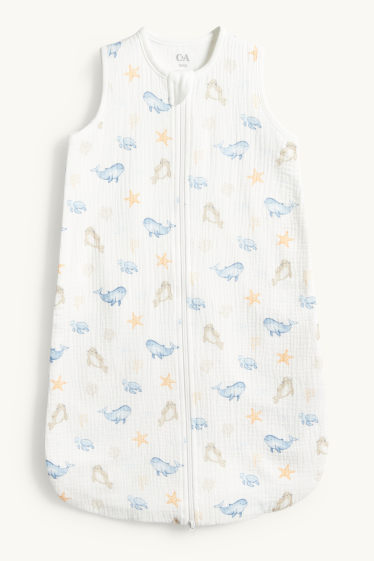 Baby Boys - Marine animals - baby sleeping bag - 6-18 months - white