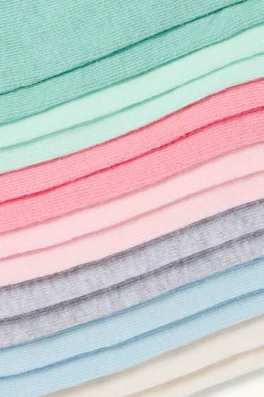 Enfants filles - Lot de 7 paires - socquettes de sport - coloré