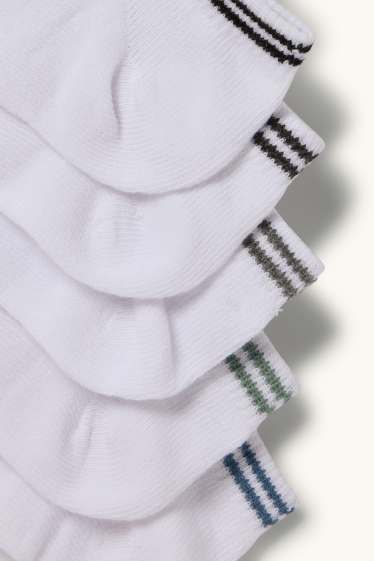 Uomo - Confezione da 5 - calzini corti - bianco