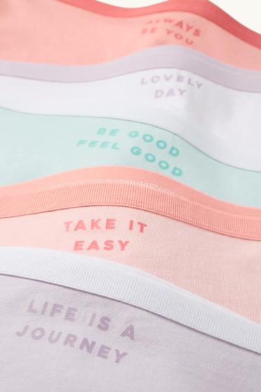 Děti - dívky - Multipack 5 ks - boxerky - barevná