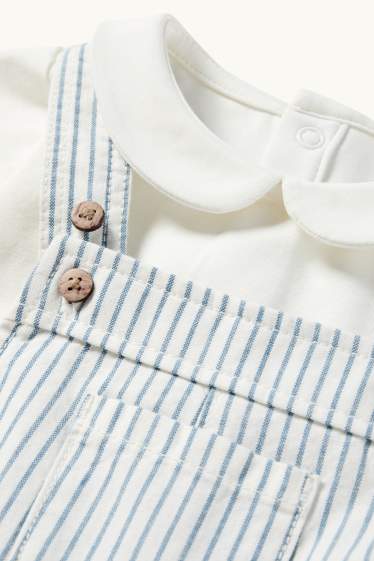 Baby Jungen - Baby-Outfit - 2 teilig - weiss