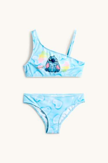 Enfants filles - Lilo et Stitch - bikini - LYCRA® XTRA LIFE™ - 2 pièces - bleu clair
