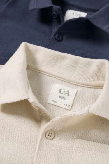 Bebeluși - băieți - Multipack 2 buc. - tricou polo bebeluși - albastru închis
