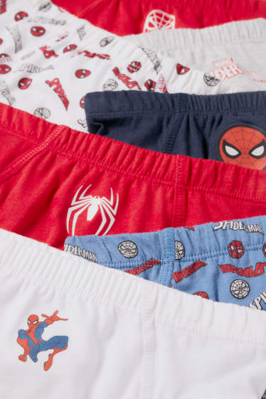 Bambini - Confezione da 7 - Uomo Ragno - slip - bianco / rosso