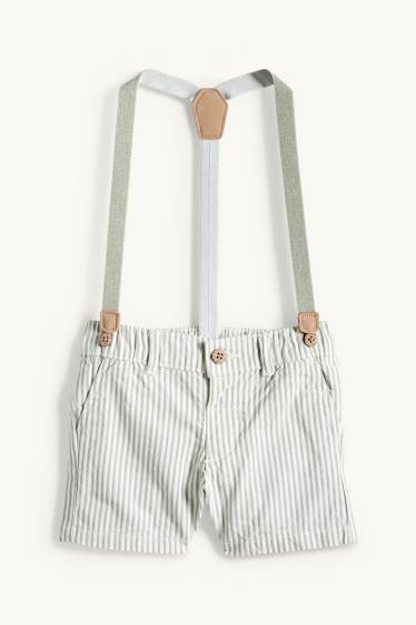 Bébés garçons - Tenue bébé - 3 pièces - blanc / vert