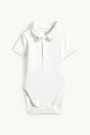 Bébés garçons - Tenue bébé - 3 pièces - blanc / vert