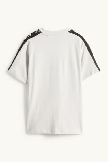 Kinder Jungen - Basketball - Kurzarmshirt - schwarz / weiss