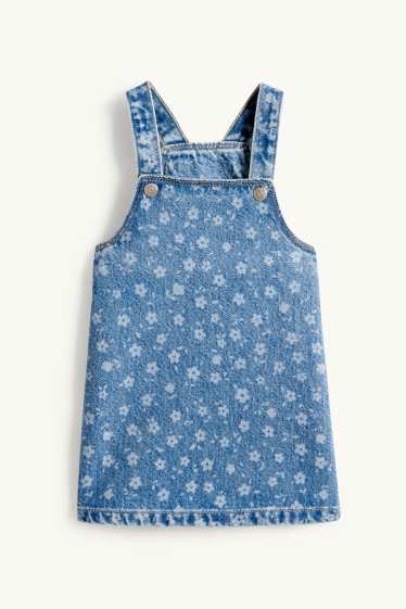 Baby Girls - Floral - baby outfit - broderie anglaise - 2 piece - blue / white