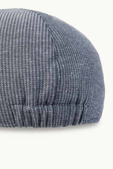 Herren - Schiebermütze - strukturiert - grau