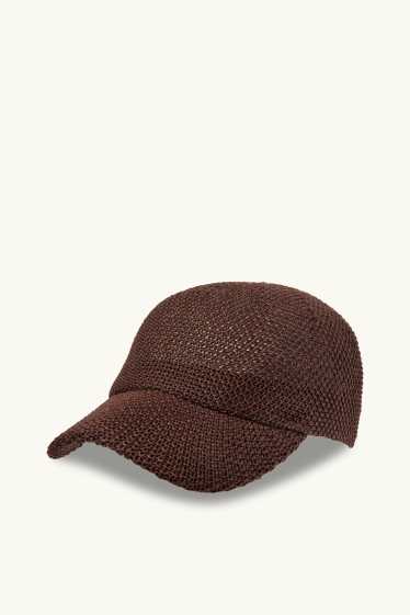 Femmes - Casquette en paille - marron