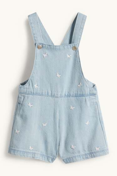 Baby: meisjes - Vlinder - babyoutfit - broderie Anglaise - 2-delig - roze / blauw