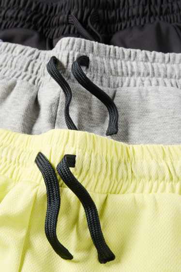 Nen - Paquet de 3 - bermudes - gris/groc