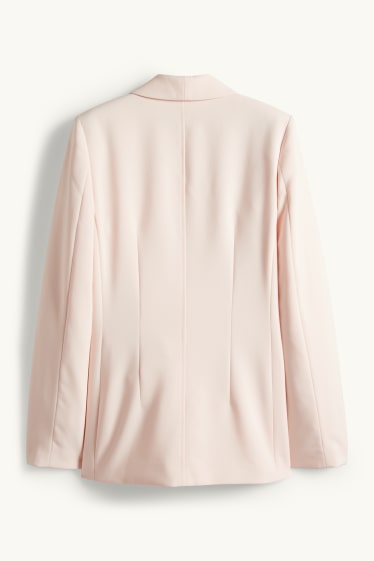 Mujer - Americana larga - regular fit - salmón