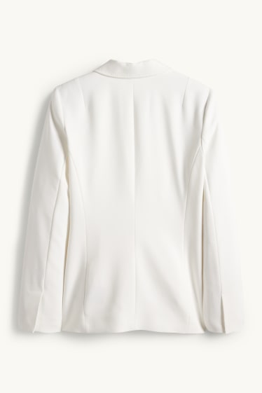 Mujer - Americana de oficina - entallada - blanco roto