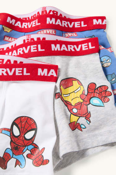 Bambini - Confezione da 3 - Marvel - boxer - blu / grigio