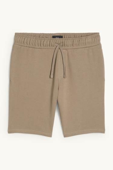 Uomo - Shorts di felpa - marrone chiaro