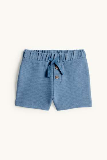 Miminka - chlapci - Lev a žirafa - outfit pro miminka - 3dílný - modrá/krémová