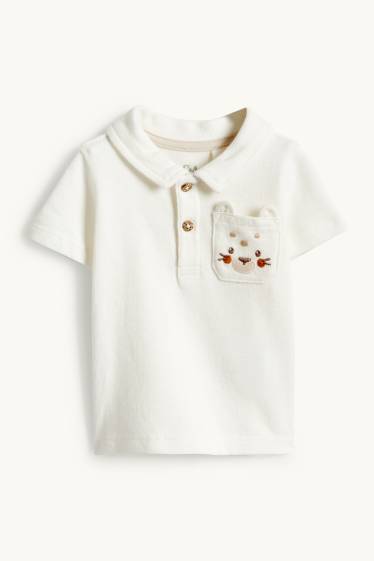 Baby Jungen - Leopard - Baby-Outfit - 2 teilig - cremefarben