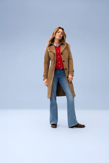 Damen - Trenchcoat - grün