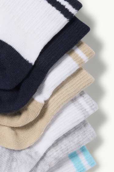 Kinderen: jongens - Set van 7 paar - sokken - wit