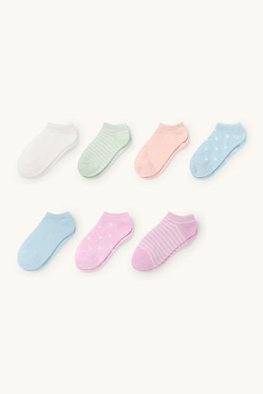 Copii - Fete - Multipack 7 perechi - șosete sub gleznă - multicolor