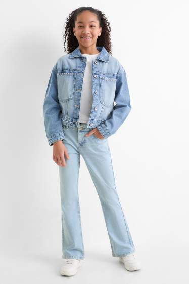 Enfants filles - Jean bootcut - LYCRA® - bleu clair