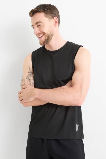 Herren - Funktions-Tank-Top - schwarz