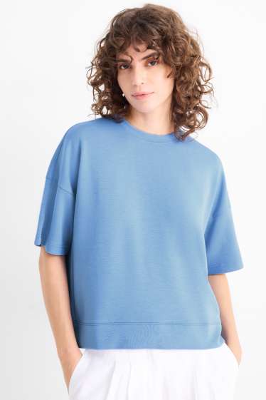Damen - Sweatshirt - hellblau