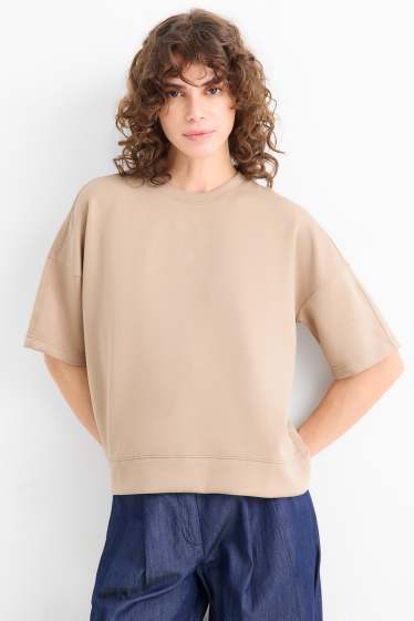 Damen - Sweatshirt - beige