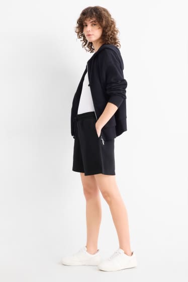 Femmes - Short en molleton - noir