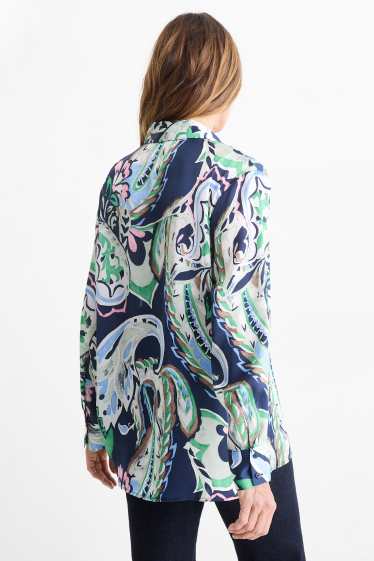 Donna - Blusa - fantasia - blu scuro