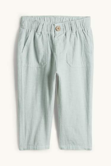 Bebeluși - băieți - Compleu bebeluși - 2 piese - alb / albastru