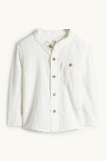 Bebeluși - băieți - Compleu bebeluși - 2 piese - alb / albastru