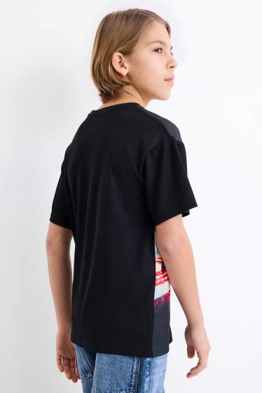 Kinder Buben - Fast & Furious - Kurzarmshirt - schwarz