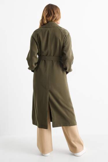 Damen - Trenchcoat - khaki