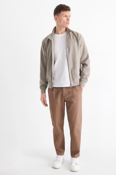 Herren - Chino - Tapered Fit - strukturiert - braun