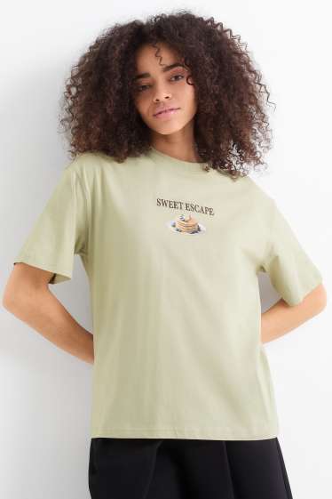 Damen - T-Shirt - Oversized - mintgrün