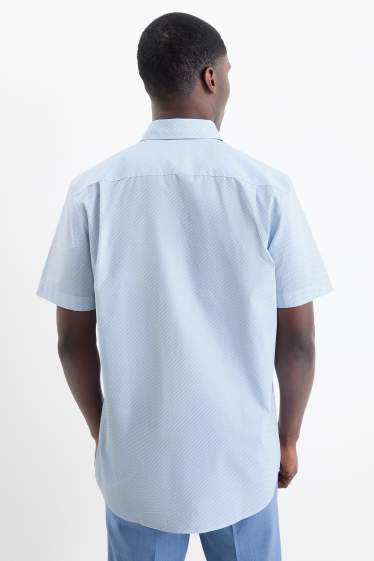 Herren - Businesshemd - Regular Fit - Kent - Minimal-Print - hellblau