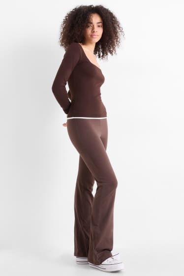 Femmes - Flared leggings - marron