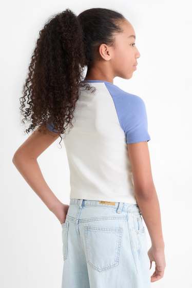 Bambine - Newport - t-shirt - bianco / blu