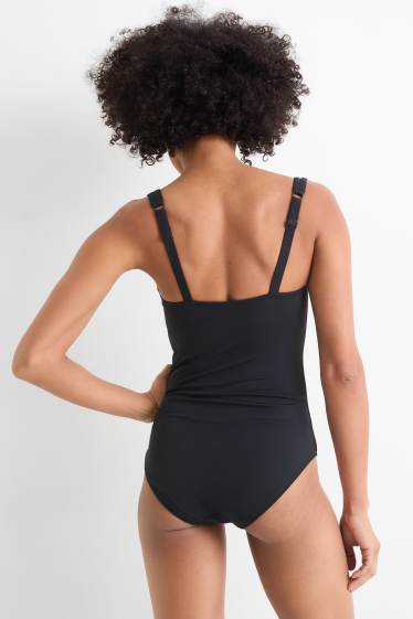 Femmes - Maillot de bain orné de fronces - ampliforme - LYCRA® XTRA LIFE™ - noir